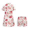 thumbnail image 2 of Psesaysky Pink Strawberry Womens Tennis Dress with Built in Shorts Sleeveless Valentine's Day Mini Dresses Plus Size for Ladies Going Out A Line Skater Sun Protection Exercise Outfit, 2 of 7