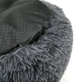 thumbnail image 2 of Round Plush Pet Bed for Dogs & Cats,Fluffy Soft Warm Calming Dog Bed Sleeping Kennel Nest,23.6 x 23.6 x 8", 2 of 6