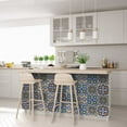 thumbnail image 6 of Mi Alma Yellow Blue Abstract Peel & Stick Tiles - Vinyl Backsplash 8x8, 6 of 11