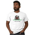 thumbnail image 4 of Life is Crap Crying Baby and Santa Men's Graphic T Shirt Tees Brisco Brands S, 4 of 5