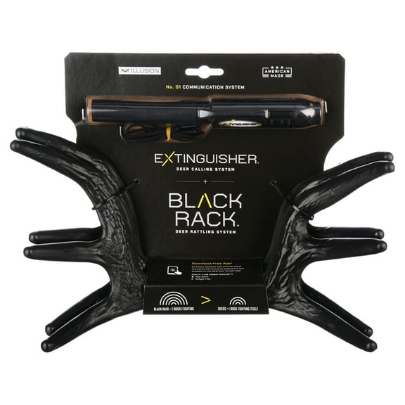 Illusion System Games Calls Extinguisher & Black Rack Combo Deer Call 771 (Black)