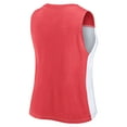 thumbnail image 3 of Women's Fanatics Scarlet/White San Francisco 49ers Script Color Block Tank Top, 3 of 3