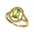 thumbnail image 2 of Tommaso Design� Oval 8x6mm Genuine Peridot Ring, 2 of 9
