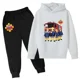 thumbnail image 4 of Sudadera con capucha divertida para niños, conjunto de 2 piezas con capucha y pantalones informales para bebés y niños, ropa estampada con dibujos animados de Sam el bombero, 4 of 5