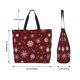thumbnail image 5 of Fotbe Romantic white snowflakes Bolsa Tote Estética de Lona con Estampado para Mujer - Bolsa Reutilizable de Hombro Casual para Vacaciones, Compras, Trabajo y Gimnasio, 5 of 8