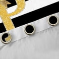 thumbnail image 4 of Erosebridal Glitter Print Letter Black Out Curtains, Bowknot Monogrammed P Curtains Pack of 2 (42x63 Each), 4 of 6