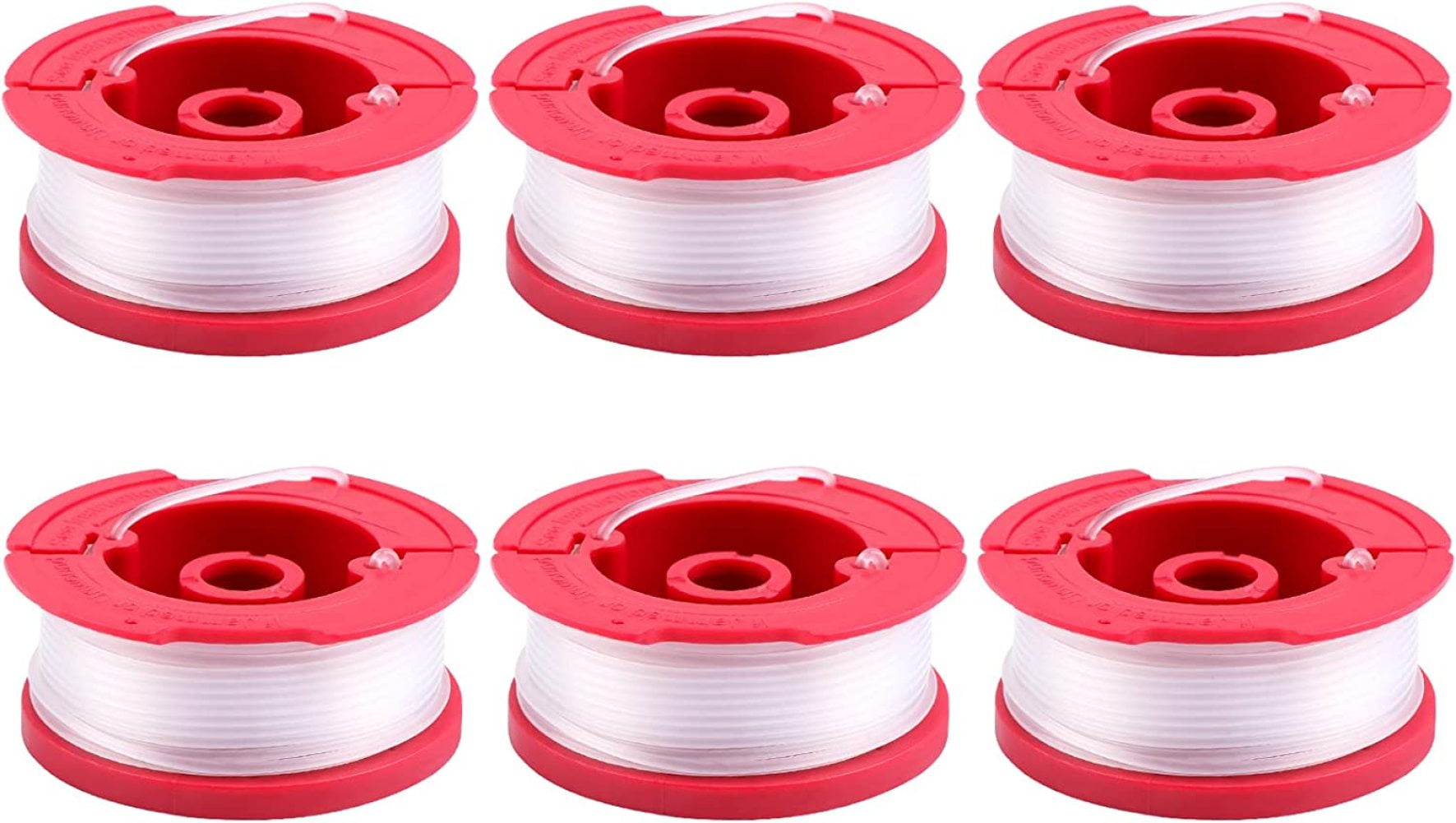 Weed Eater Line String Trimmer Line Auto Feed Grass Trimmer Spool Line CMZST065& CMZST0653 Wusteg 6 PCS Line String Trimmer Replacement 30 Feet 0.065 Inch Craftsman Trimmer Line 