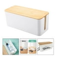 thumbnail image 3 of Power Strips Hider Cable Management Box Concealer Concealer, Keep Kids Safe, with Air Vent - White M, 3 of 8