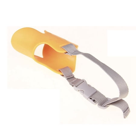 Nylon Mesh Stop Barking Chewing Duck Mouth Leatherette Pet Supplies Anti Bite Covers Puppy Mouth Covers Pet Breathable Muzzle ORANGE L