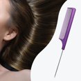 thumbnail image 4 of Peine de acero Inoxidable de Burlas estilo cola de rata púrpura Sunnimix, 4 of 7
