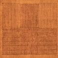 thumbnail image 1 of Ahgly Company Indoor Square Abstract Orange Modern Area Rugs, 3' Square, 1 of 4