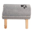 thumbnail image 5 of Cama túnel para gatos patas de madera elevadas túnel para gatos almohadilla de felpa de fieltro suave dentro de la cama túnel para mascotas para interior, 5 of 5