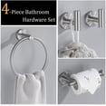 thumbnail image 2 of Bathroom Hardware Set 4-Piece SUS304 Stainless Steel Towel R, 2 of 5