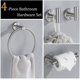 thumbnail image 2 of RV Juego de accesorios de baño de 4 piezas, barra de toalla de acero inoxidable SUS304, soporte para papel higiénico y 2 ganchos para bata, accesorios de baño montados en la pared, acero inoxidable cepillado Sailing Electrónica, 2 of 5