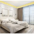 thumbnail image 5 of 10 Piezas Pegatinas de Pared de Espejo Acrílico Extraíbles DIY 3D Autoadhesivas Marco de TV Azulejo Ventana Espejo Fondo Decoración Tamaño Pequeño (Oro), 5 of 5