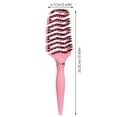thumbnail image 4 of Hairdressing Tools Large Curved Hollow Comb Styling Pointed Tail Design for Hair Care, 4 of 6