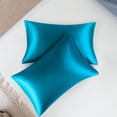 thumbnail image 1 of MesaSe Satin Pillowcases Set of 2  with Envelope Closure White, 1 of 7
