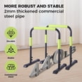 thumbnail image 2 of Walking Pad Handle Bar Only, Compatible with 24.4'' Wide Walking Pad, Max 43.3'' Height Parallettes Bar, Non-Slip Base, 2 of 7