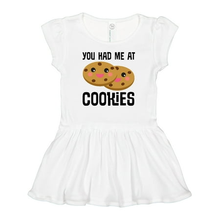 

Inktastic You Had Me at Cookies Gift Baby Girl Dress