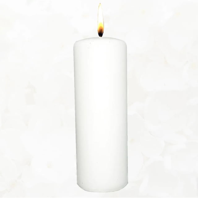 Vela Velón Cirio Blanco 19 Cm (g) Limpias Amarres Amor