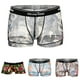 thumbnail image 5 of Malla para Hombre Ver a Través de Interior de Flores Rosas Calzoncillos Tipo Bóxer Shorts Troncos, 5 of 5