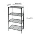 thumbnail image 3 of UBesGoo 4-Shelf 20"Lx12"Wx31"H Wire Shelving, Adjustable Garage Metal Wire Storage Shelves Unit, Black, 3 of 6