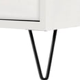 thumbnail image 4 of Buró ALTEREGO DESIGN Blanco con 2 cajones Patas Metálicas Color Negro y Estructura de Madera MDF, 4 of 4