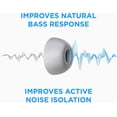 thumbnail image 4 of Foam Masters Memory Foam Ear Tips for AirPods Pro | Comfortable | Secure | Better Noise Cancellation | Version 3.0 Replacement Buds (Small, Med, Large - 3 Pairs, Gray), 4 of 5