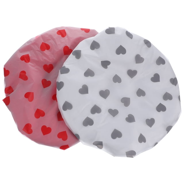 MasteelfCA 2Pcs Bathing Caps Satin Bonnets Hair Bonnets for Sleeping Comfortable Shower Hats Bath Caps