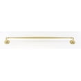 thumbnail image 4 of Alno A6720-24 Charlie's 24" Wide Solid Brass Traditional Bathroom Towel Bar - Brass, 4 of 8