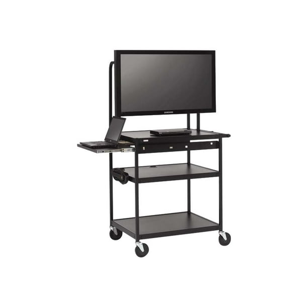 Bretford Basics Flat Panel Multimedia Cart FP42ULP5BK Cart for