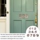 thumbnail image 4 of 10pcs 0 a 9 Casa Número de puerta Decal Street Dirección Números Etiqueta engomada para el buzón, 4 of 7