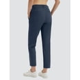 thumbnail image 2 of Pantalones de golf BALEAF para mujer, elásticos y ligeros, UPF 50+, azul marino L, 2 of 7