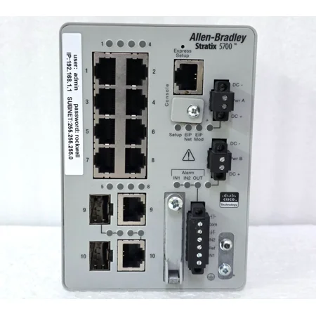 Allen Bradley 1783-BMS10CL Stratix 5700 Industrial 10 Port Managed Switch