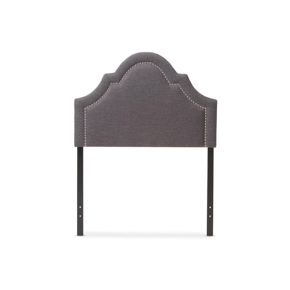 Kingfisher Lane Upholstered Twin Headboard in Dark Gray