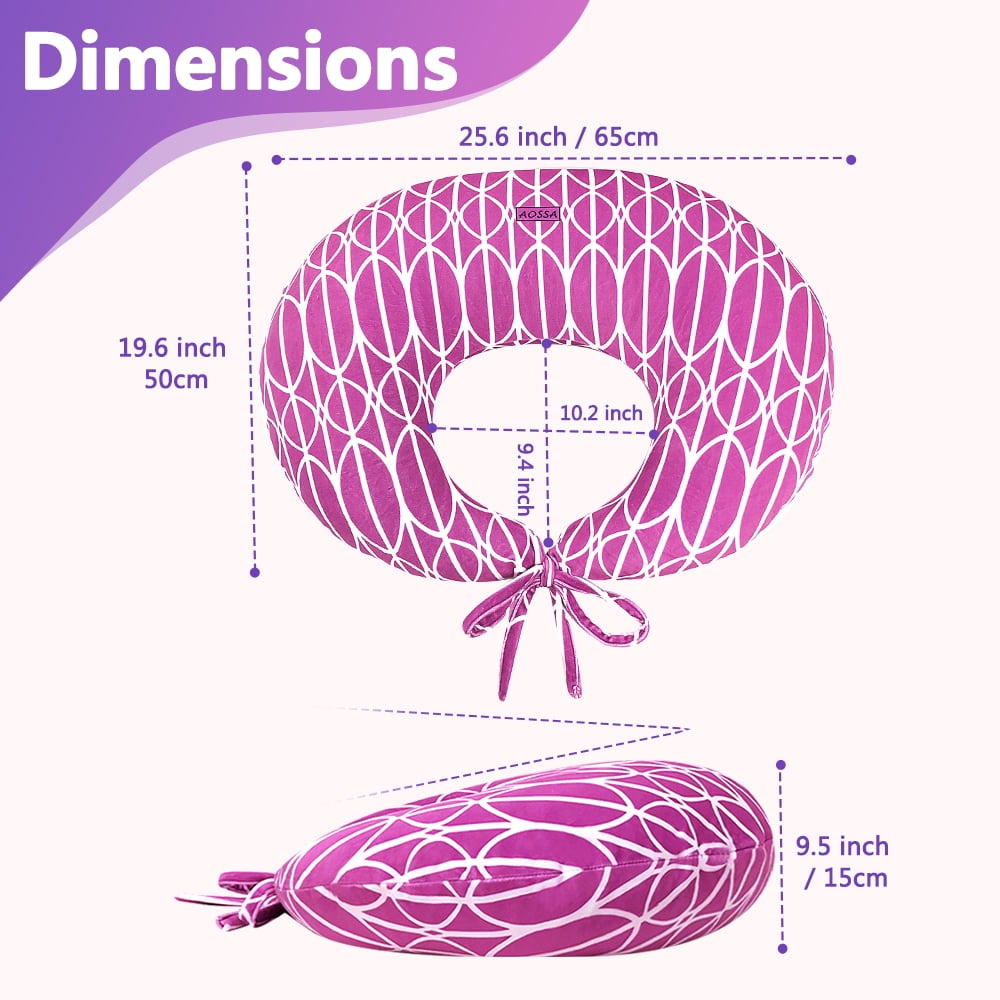 BBL Sleeping Pillow After Surgery - Booty Butt Pillow for Sitting, Brazilian Butt Lift Support Cushion (Pink)