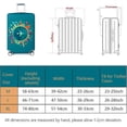 thumbnail image 3 of Funda protectora elástica para maletas de viaje con ruedas para maletas de 22 a 28 pulgadas (envío gratuito de una etiqueta de equipaje) (l, Map-plane), 3 of 5