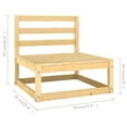 thumbnail image 4 of vidaXL 3 Piece Garden Lounge Set Solid Pinewood, 4 of 5