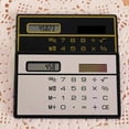 thumbnail image 6 of 8 Digits Thin Pocket Calculator, Portable Slim Credit Card Design, Solar Power Mini Calculator, Perfect For Home & Travel Desktop Math Tool, 1 Pcs, 3.35x2.09", 6 of 8