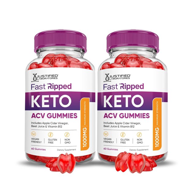 Justified Laboratories Fast Ripped Keto Gummies de ACV 1000mg 120 unidades