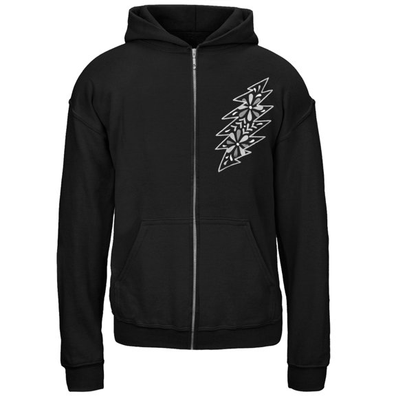 Grateful Dead - Black & White Calaveras Black Youth Zip Hoodie - Youth Small