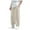 Khaki, variant on Men's Casual Pants Mens Solid Sweatpants Casual Harem Pants Sportswear Trousers With Pockets Grey L