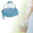 thumbnail image 3 of Cesta de boda decoraciones románticas Sunnimix 22cm x 23cm azul, 3 of 8