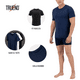 thumbnail image 3 of Conjunto Pijama Short Playera para Hombre Fresca Comoda Ropa de Dormir, 3 of 5