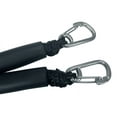 thumbnail image 3 of Pactrade Marine Boat Pontoon Kayak PWC Jet Ski Bungee Dock Line Mooring Rope 4'-5.5' with SS316 Snap Hook Salt and Fresh Water Use 2 Pack (Red & Black), 3 of 5