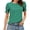 Green, variant on Women's Polka Dot Graphic Tops Casual Crew Neck Short Sleeve Tunic T Shirts Loose Fit Summer Fashion Pullover