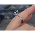 thumbnail image 6 of HeartsAndYou 2.3ct Natural Green Emerald Bridal Set Engagement Ring 100% 14k SOLID White Gold, 6 of 9