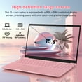 thumbnail image 3 of Auusda Ordinateur Portable 15,6 Pouces, 32 Go de RAM 1 To SSD, Ordinateurs Windows 11 Pro, Processeur Intel Alder, Rose, 3 of 7