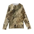 thumbnail image 5 of WTOBBY Men's Camo Print Hooded Sweatshirt, Loose Fit Casual Military Style Pullover for Outdoor Hunting, Durable Cotton Blend,Light Brown 3XL, 5 of 6