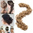 thumbnail image 3 of Benehair Messy Hair Bun Extensions Curly Wavy Messy Synthetic Chignon Hairpiece Scrunchie Scrunchy Updo for women, 3 of 7